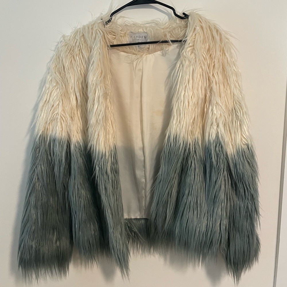 Two-tone faux fur jacket - Hayden LA - S/M